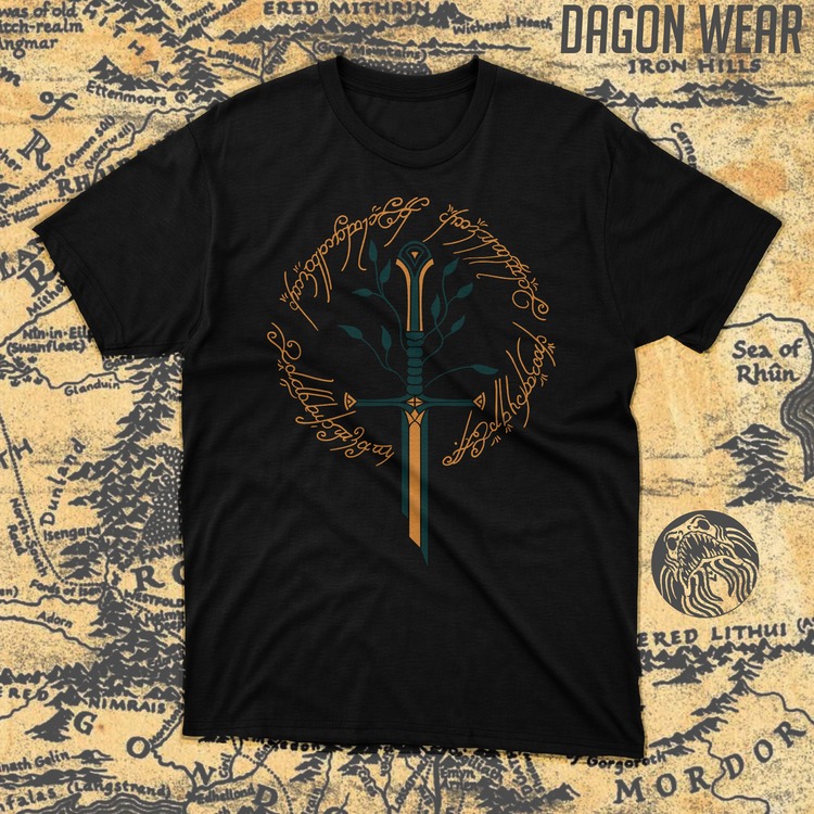 Yüzüklerin Efendisi ( Lord of the Rings ) (Alt-2) Oversize Unisex T-Shirt