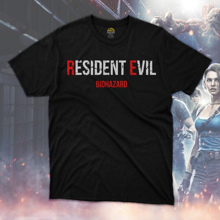 Resident Evil Biohazard Logo Oversize Unisex T-Shirt