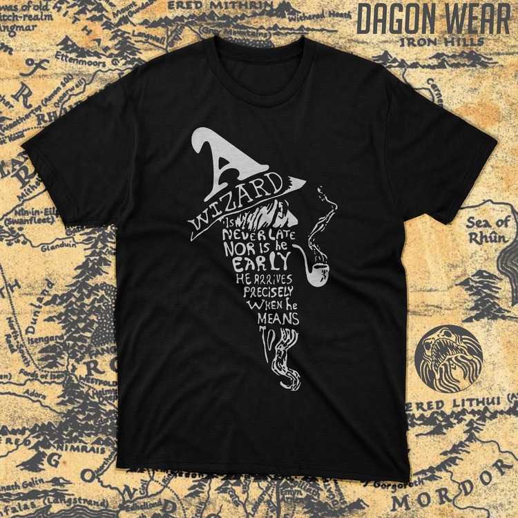 Yüzüklerin Efendisi ( Lord of the Rings ) Gandalf (Alt-1) Oversize Unisex T-Shirt