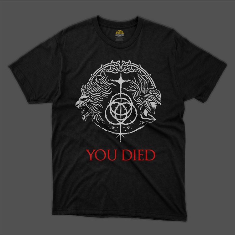 Elden Ring You Died Oversize Unisex T-Shirt