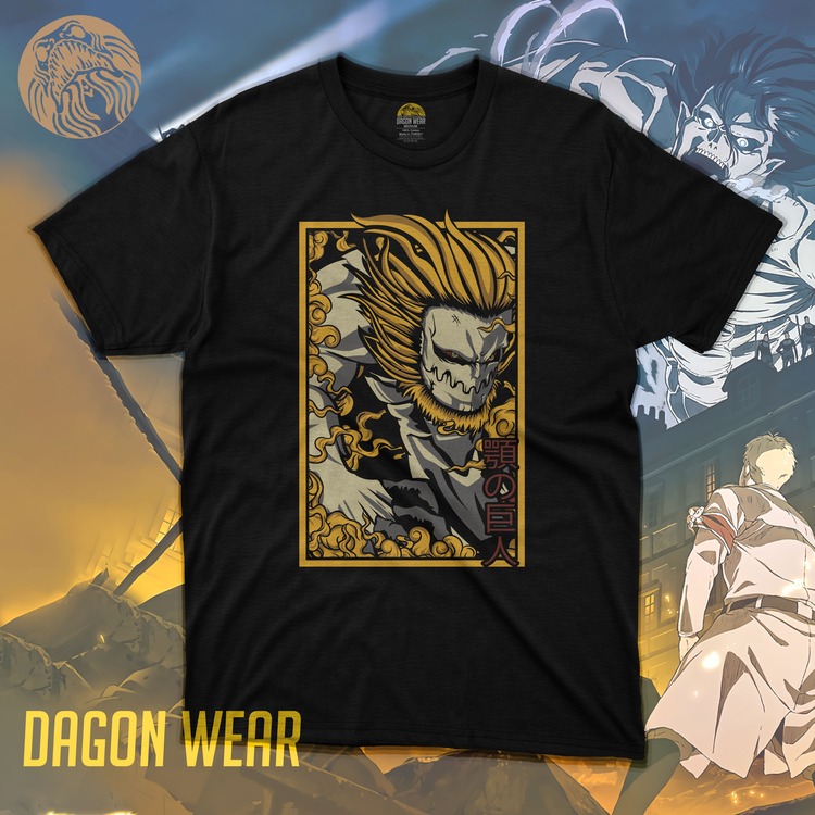 Attack on Titan DW1 Oversize Siyah Tişört