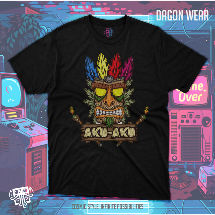 Crash Bandicoot Aku Aku Oversize Unisex T-Shirt