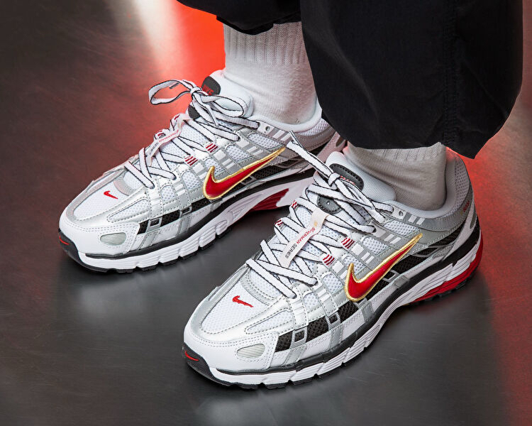 Nike P-6000 Grey- Red BV1021-101