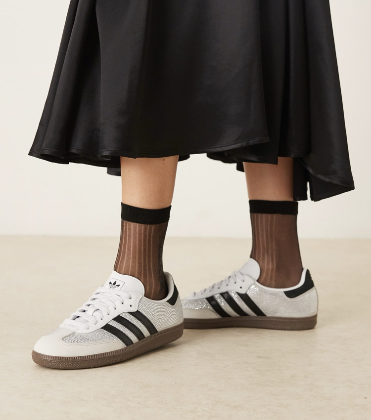 adidas Originals Samba OG Rhinestone White Silver