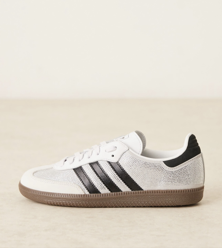 adidas Originals Samba OG Rhinestone White Silver