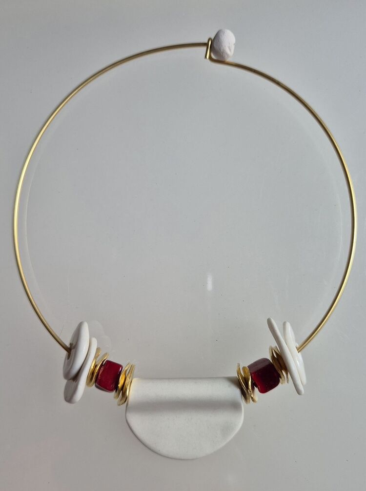 Porselen Choker Kolye