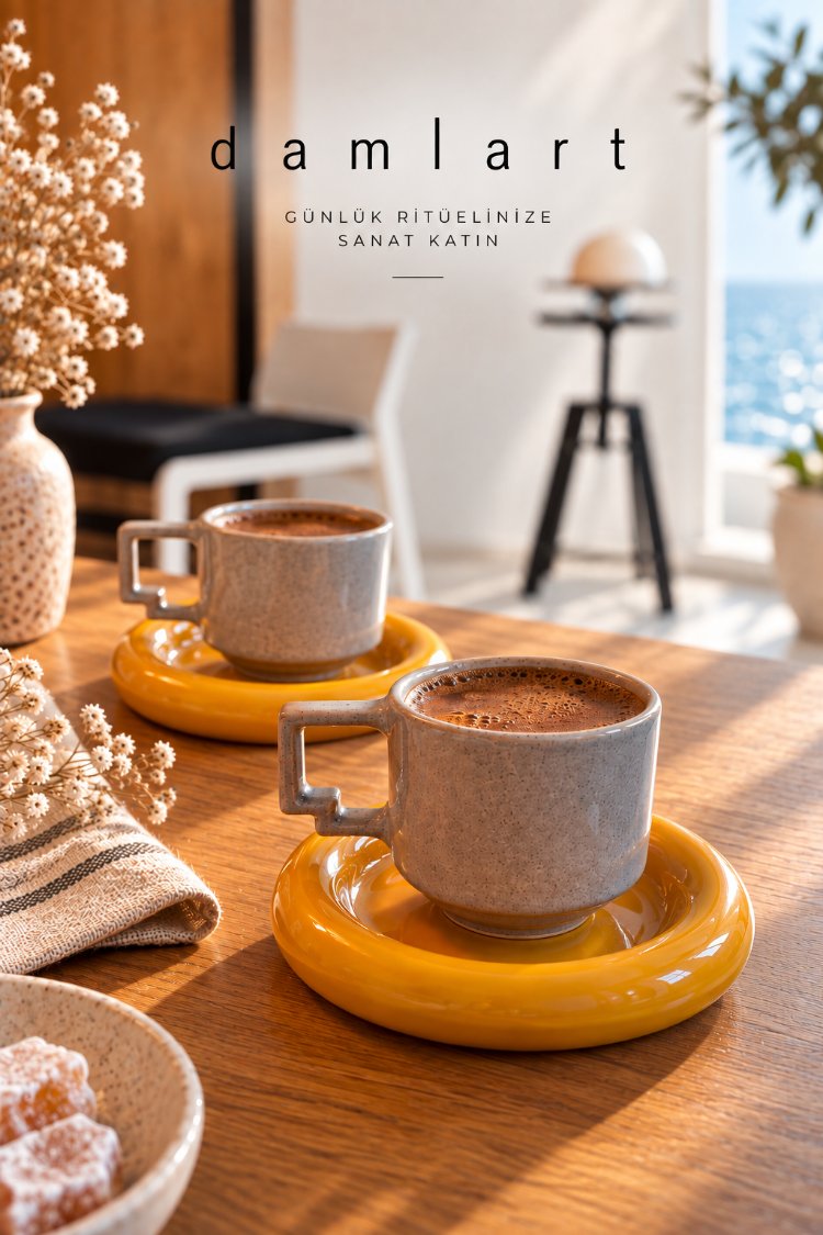Seramik Donut Kahve Fincan Set