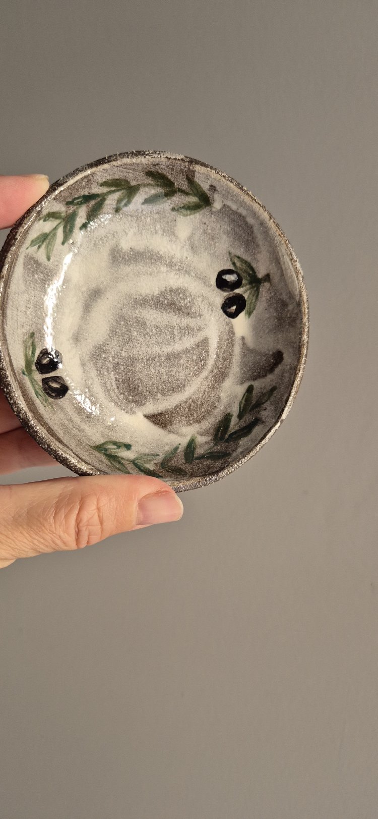 Rustic Zeytin Dekorlu Tabak/S