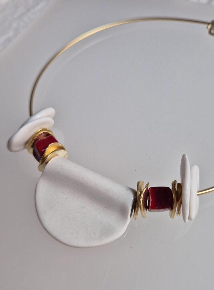 Porselen Choker Kolye