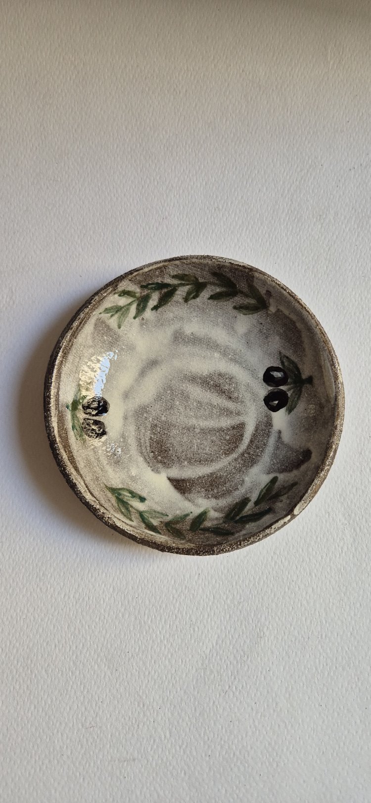 Rustic Zeytin Dekorlu Tabak/S