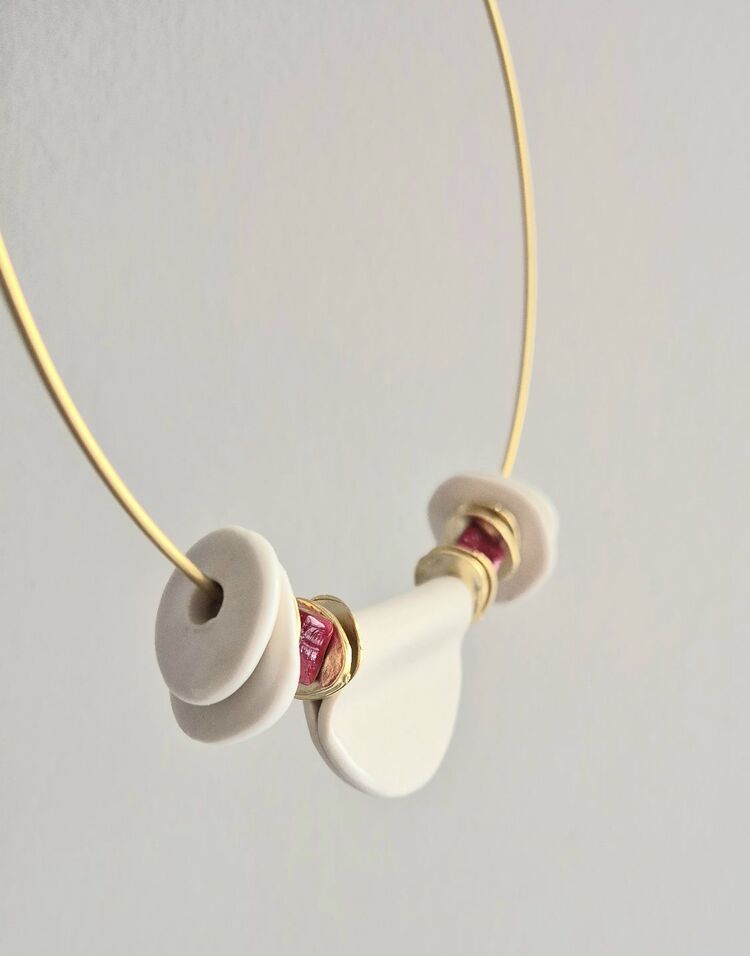 Porselen Choker Kolye