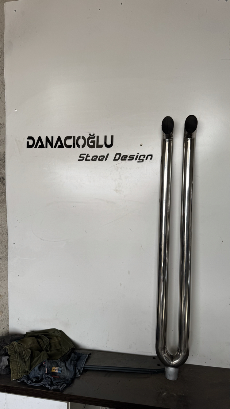 60 lık ÇİFT KROM EGZOZ 