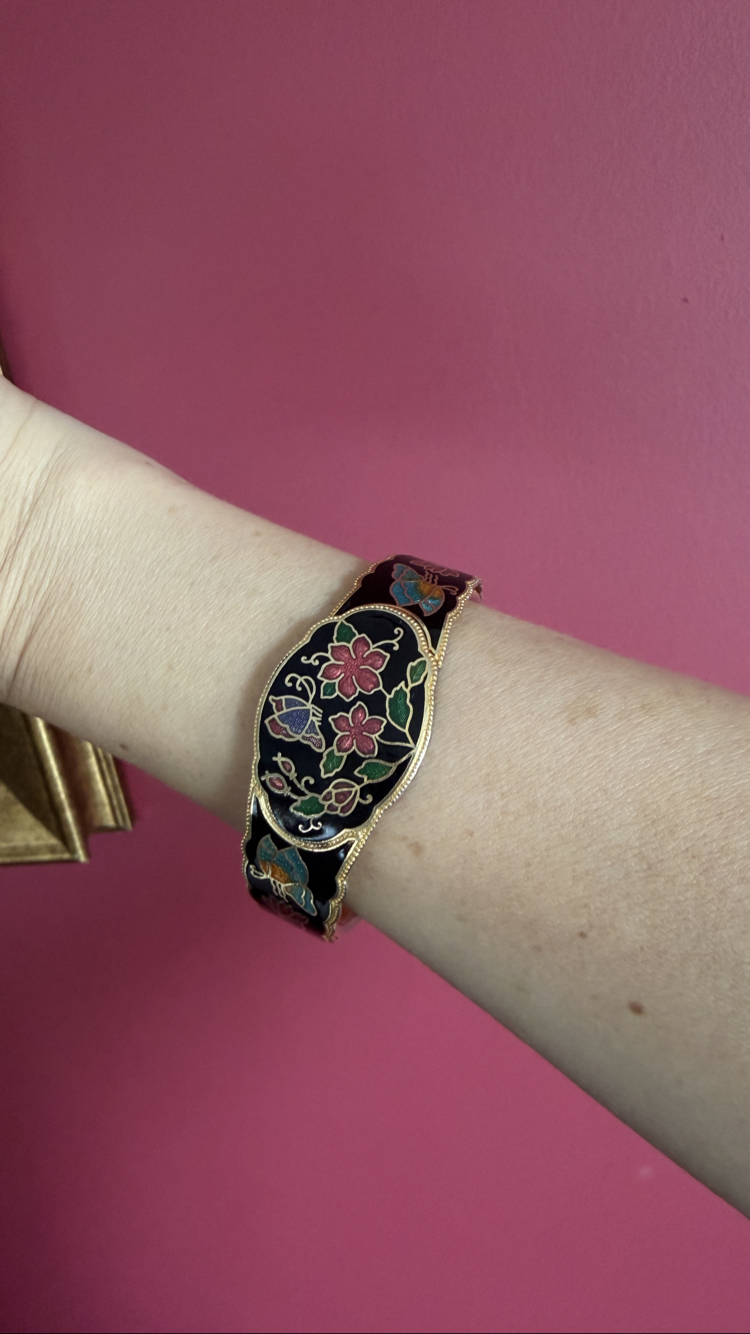 Cloisonne Mine Kaplama Bangle Bilezik