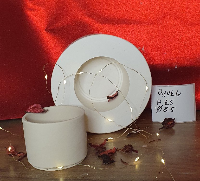 H 6.5  Çapı 8.5 altı oyuklu mug kalıbı
