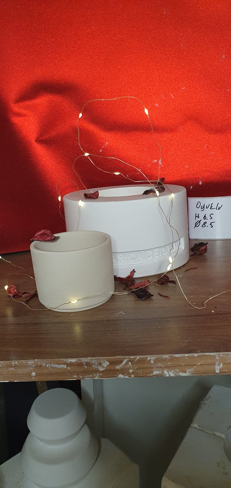 h 7.5 çap 8.5 altı oyuklu mug kalıbı
