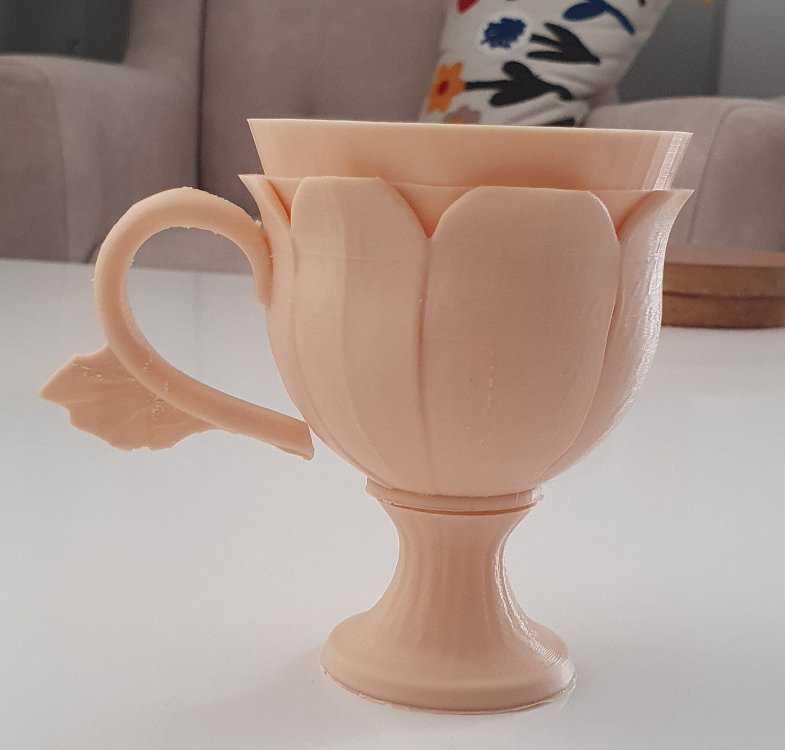 Çiçek kahve fincan kalıbı