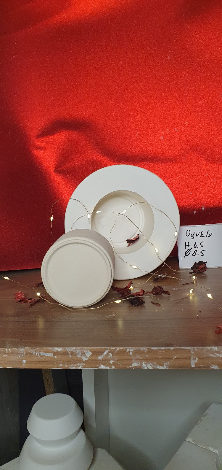 h 7.5 çap 8.5 altı oyuklu mug kalıbı