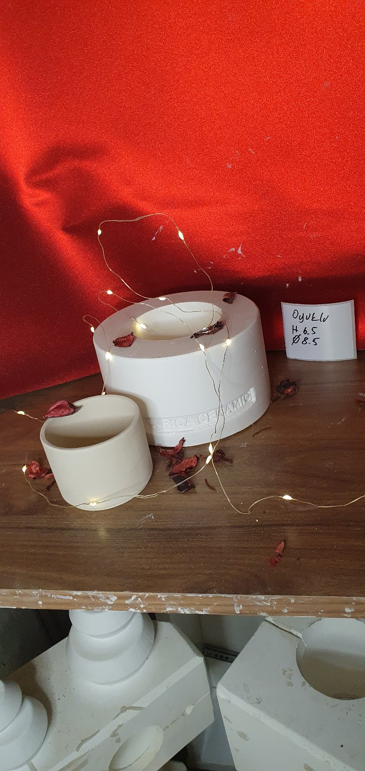 h 7.5 çap 8.5 altı oyuklu mug kalıbı