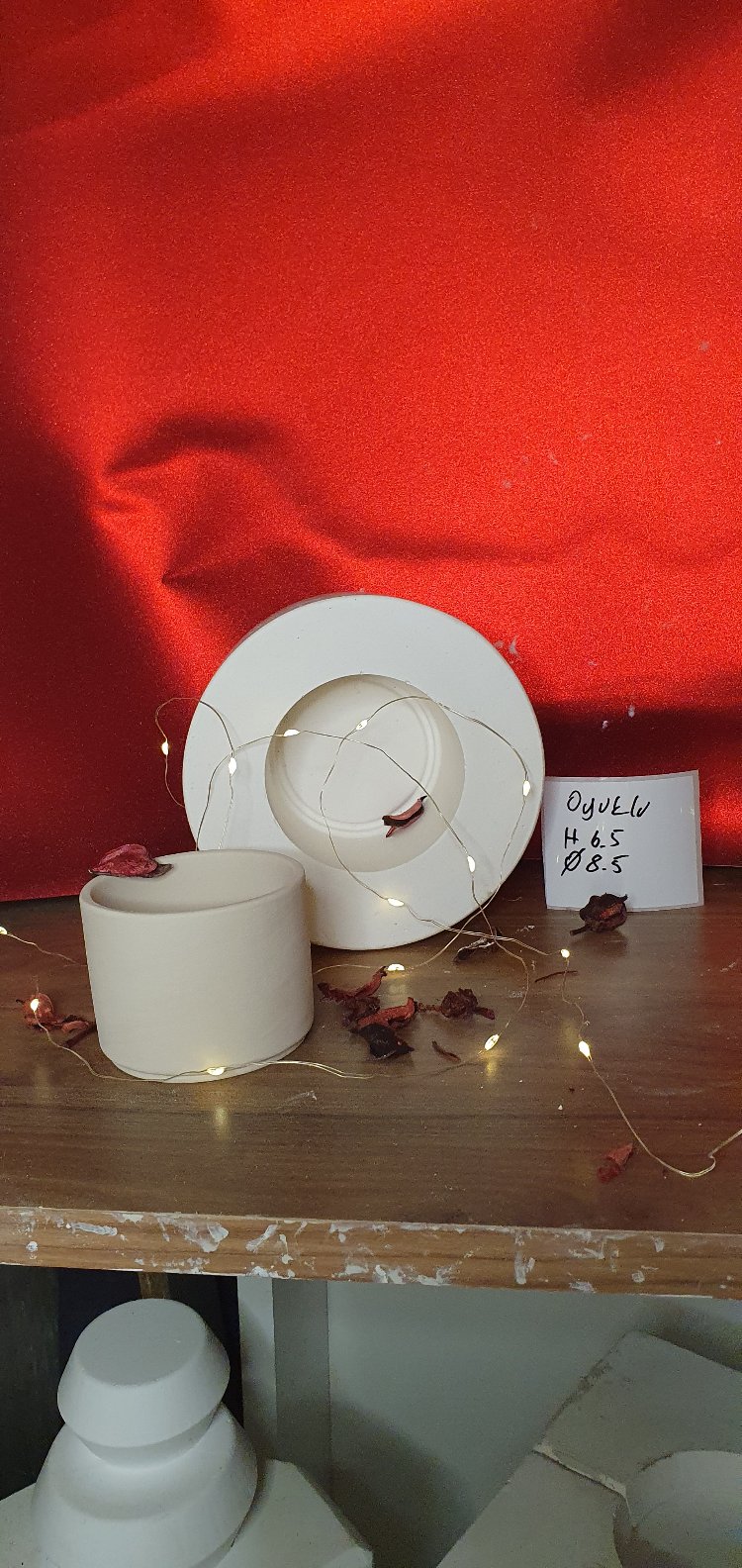 h 7.5 çap 8.5 altı oyuklu mug kalıbı