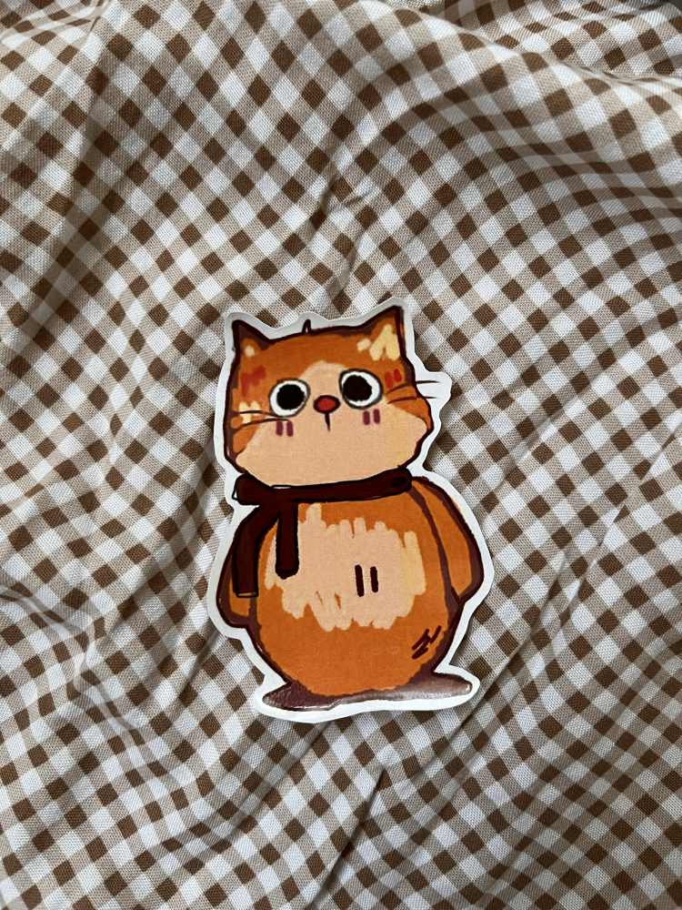 Sevimli kedi sticker