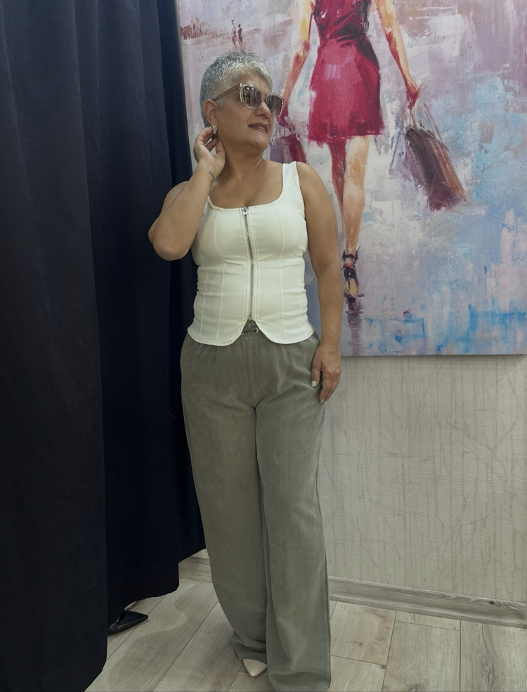Tensel kumaş pantolon 