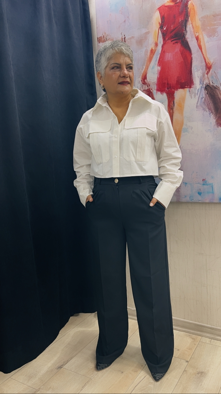 Siyah paloza pantolon