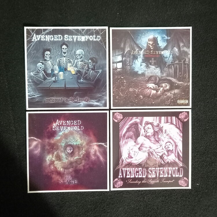Avenged Sevenfol Fotokart Sticker Seti 