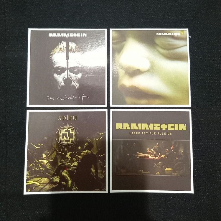 Rammstein Fotokart Sticker Seti 