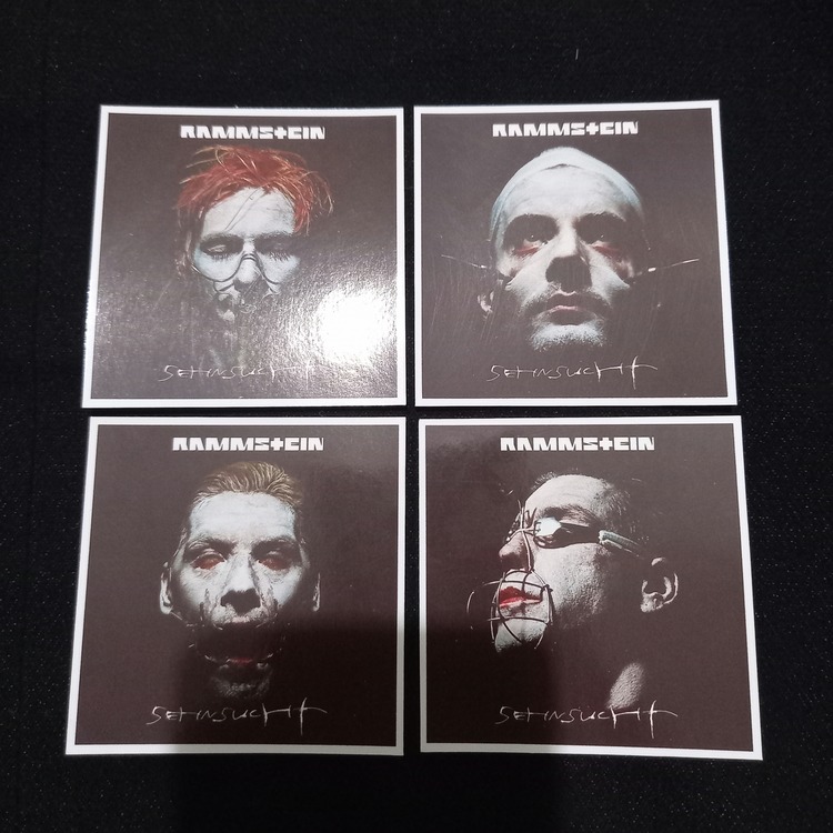 Rammstein Fotokart Sticker Seti 