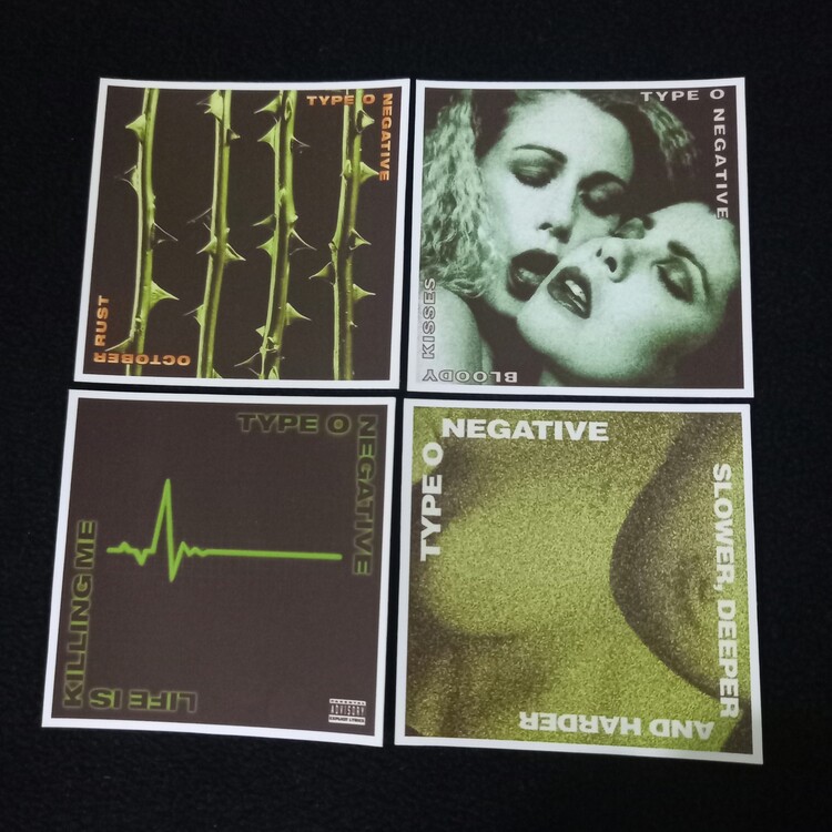 Type O Negative Fotokart Sticker Seti