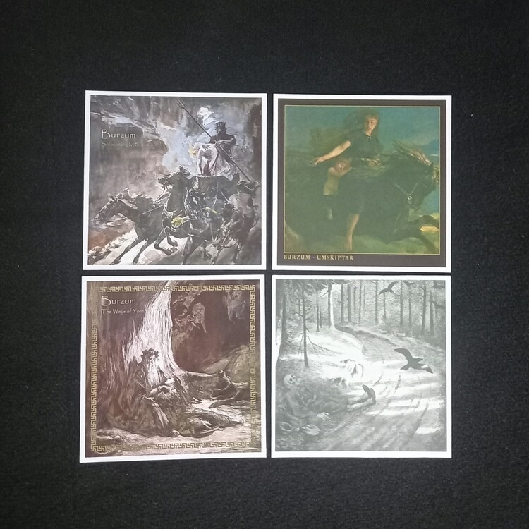 Burzum Fotokart Sticker Seti 