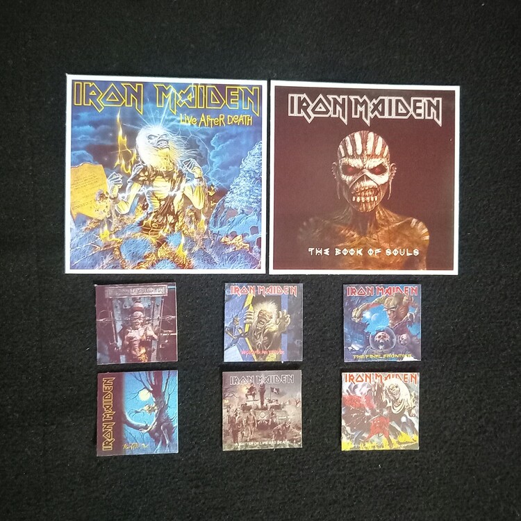 Iron Maiden Fotokart Sticker Seti