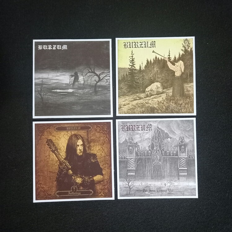 Burzum Fotokart Sticker Seti 