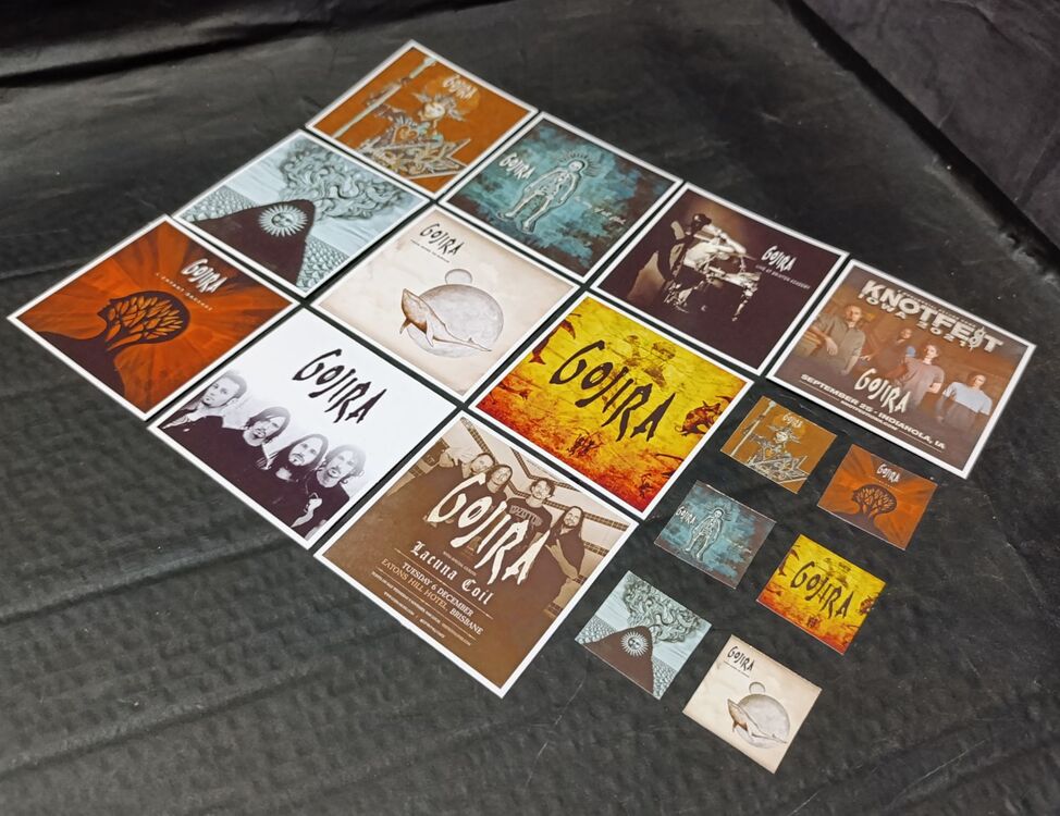 Gojira Fotokart Sticker Seti