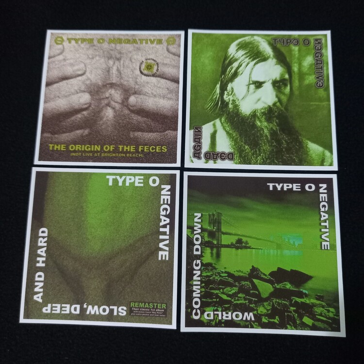 Type O Negative Fotokart Sticker Seti