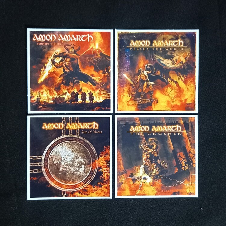 Amon Amarth Fotokart Sticker Seti