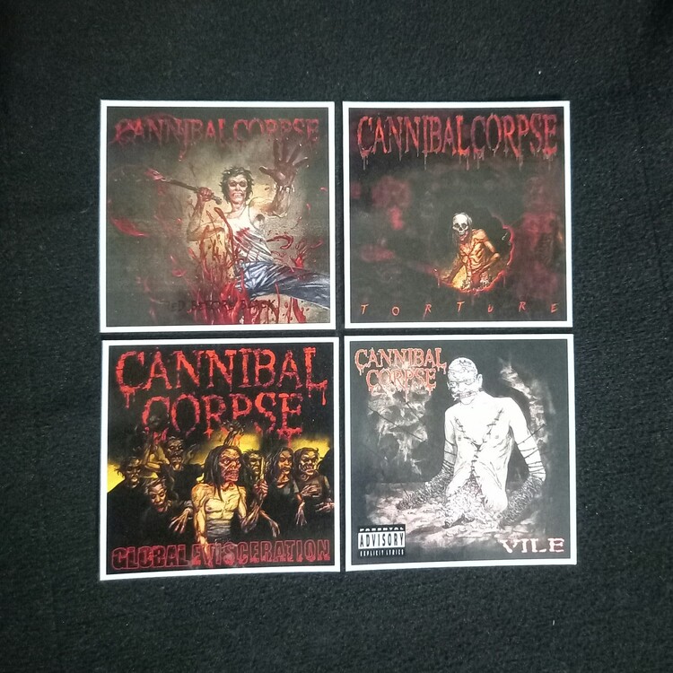 Cannibal Corpse Fotokart Sticker Seti 