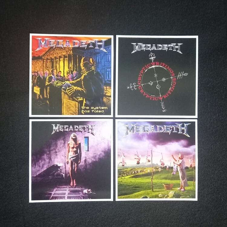 Megadeth Fotokart Sticker Seti