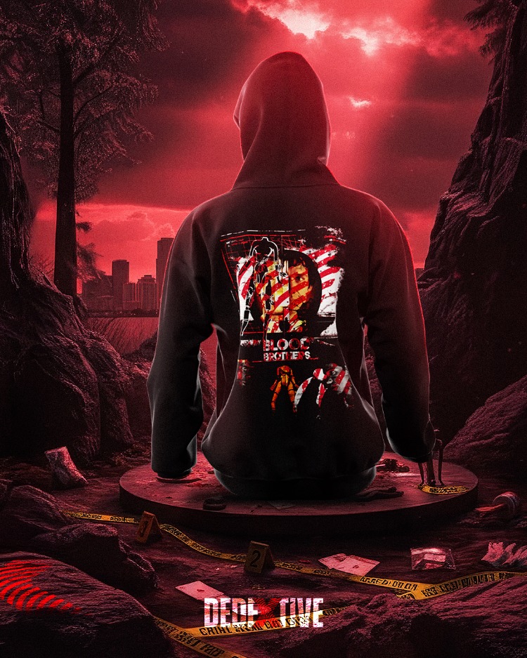 Brian: Crimson Mark Oversize Hoodie