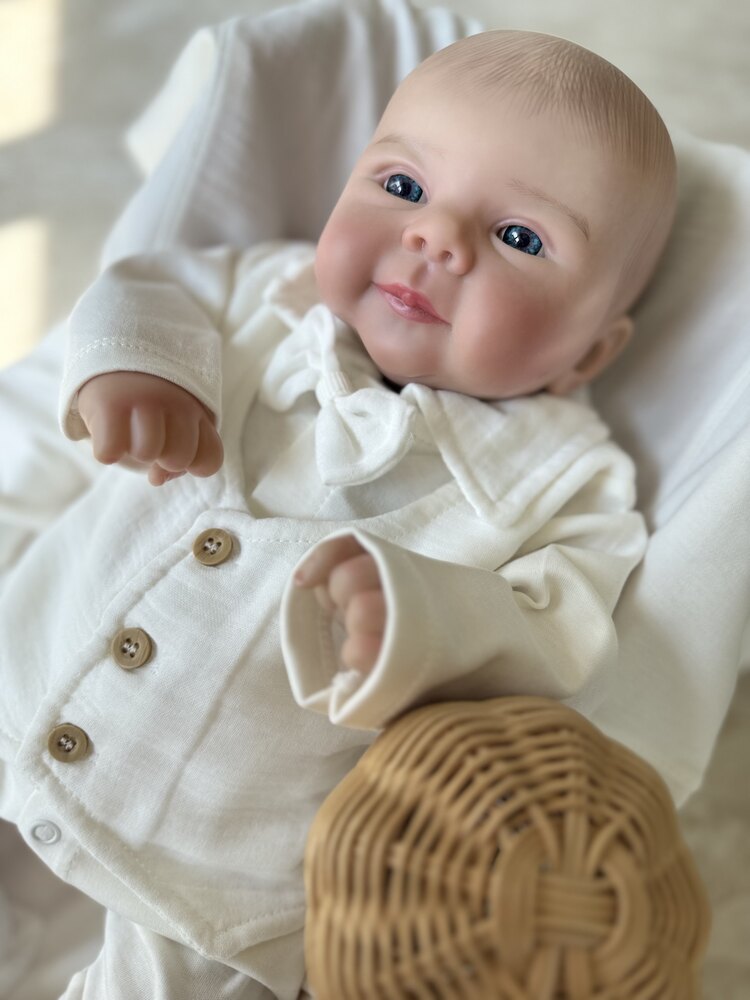 Müslin ve Pamuk karışık Erkek Bebek Hastane Çıkış Seti