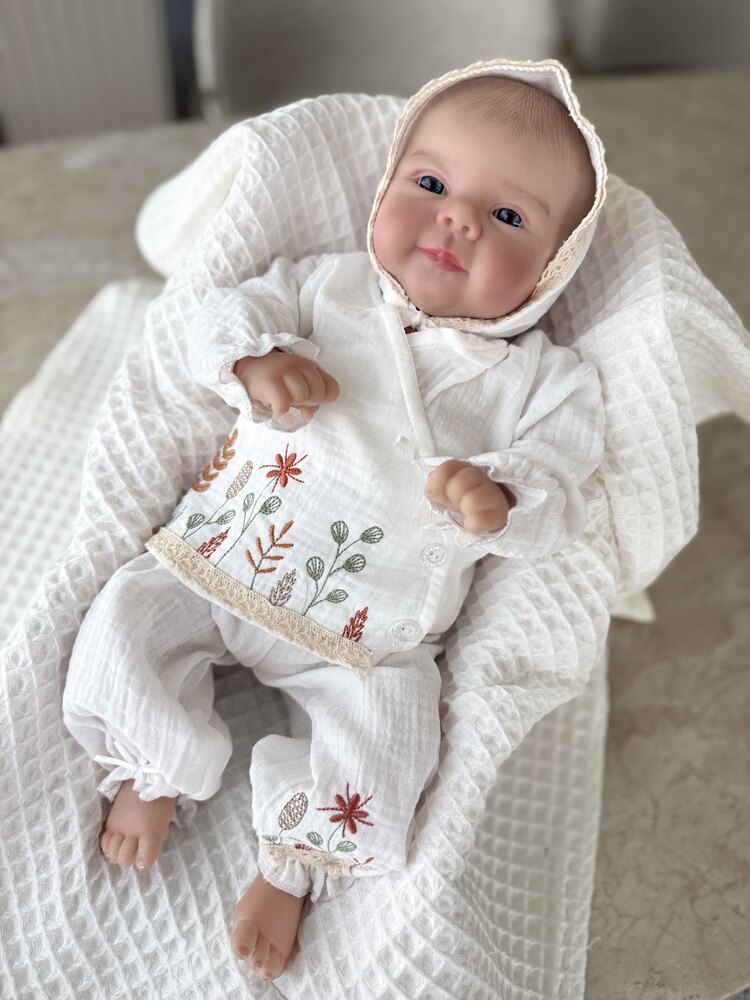 Müslin Yazlık Kız Bebek Nakışlı Hastane Çıkışı