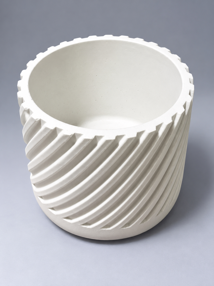Spiral Desenli Dekoratif Saksı & Mumluk 