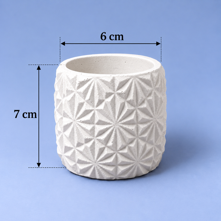 Mini Delikli Desenli Dekoratif Saksı