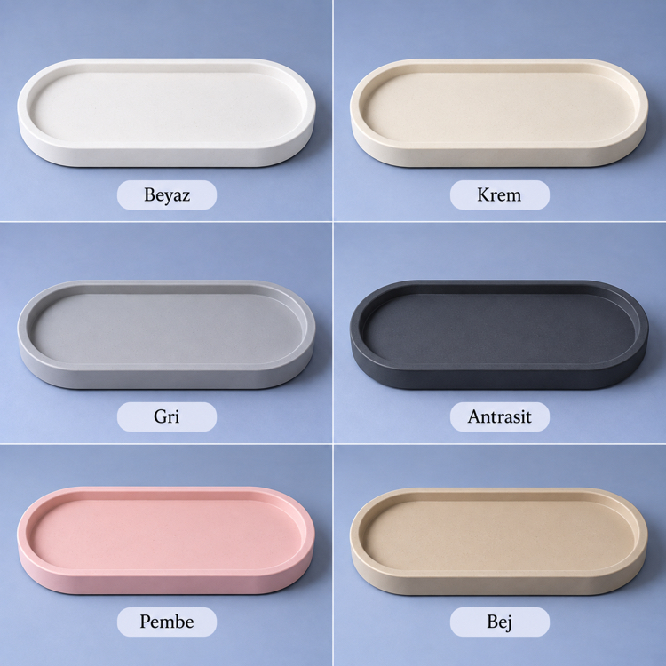 Oval Dekoratif Tepsi