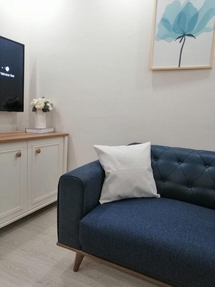 keten püsküllü koltuk örtüsü 95x200 ölçülü