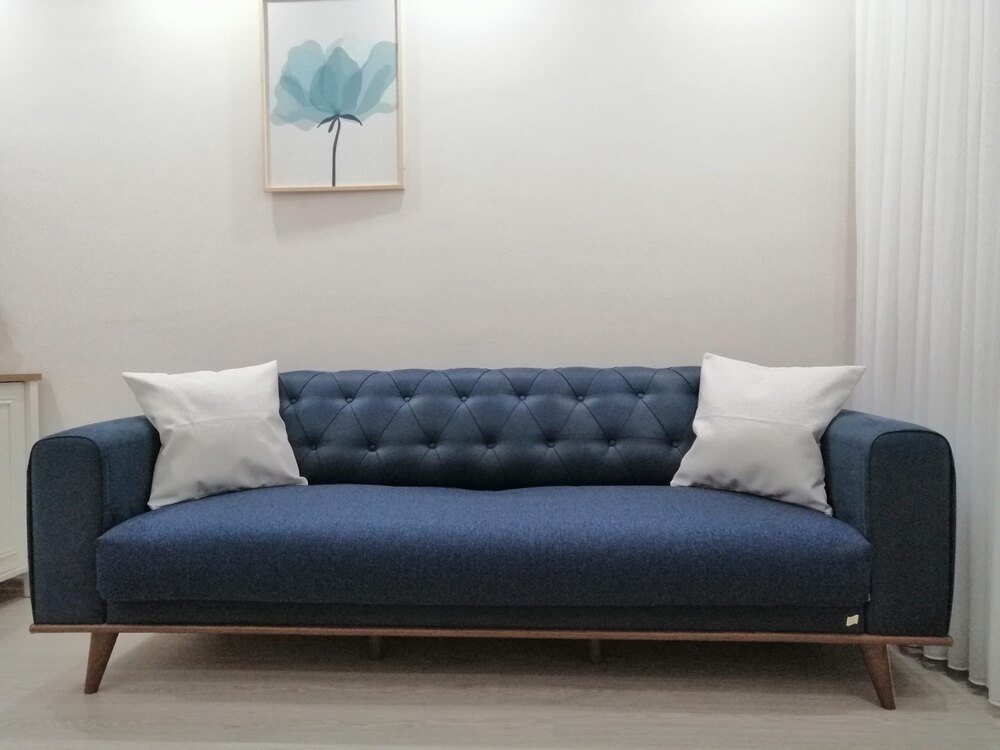 keten püsküllü koltuk örtüsü 95x200 ölçülü