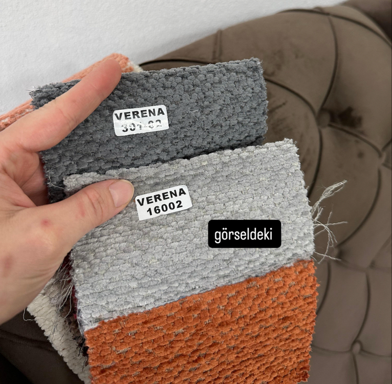 verena döşemelik açık gri püsküllü koltuk örtüsü 