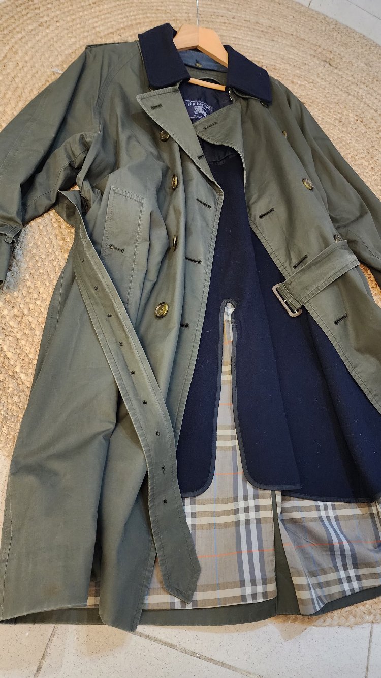 BURBERRY'S Vintage Trençkot Asker Yeşili