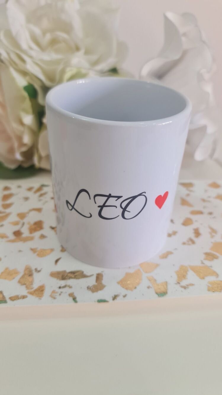 Leo baskılı kupa