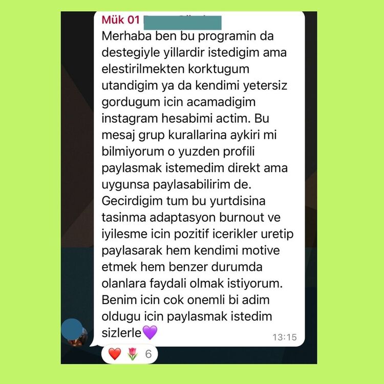 18-24 Ağustos - Yetersizlik Duygusundan Kurtul Grup Programı